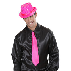 Neónová saténová kravata